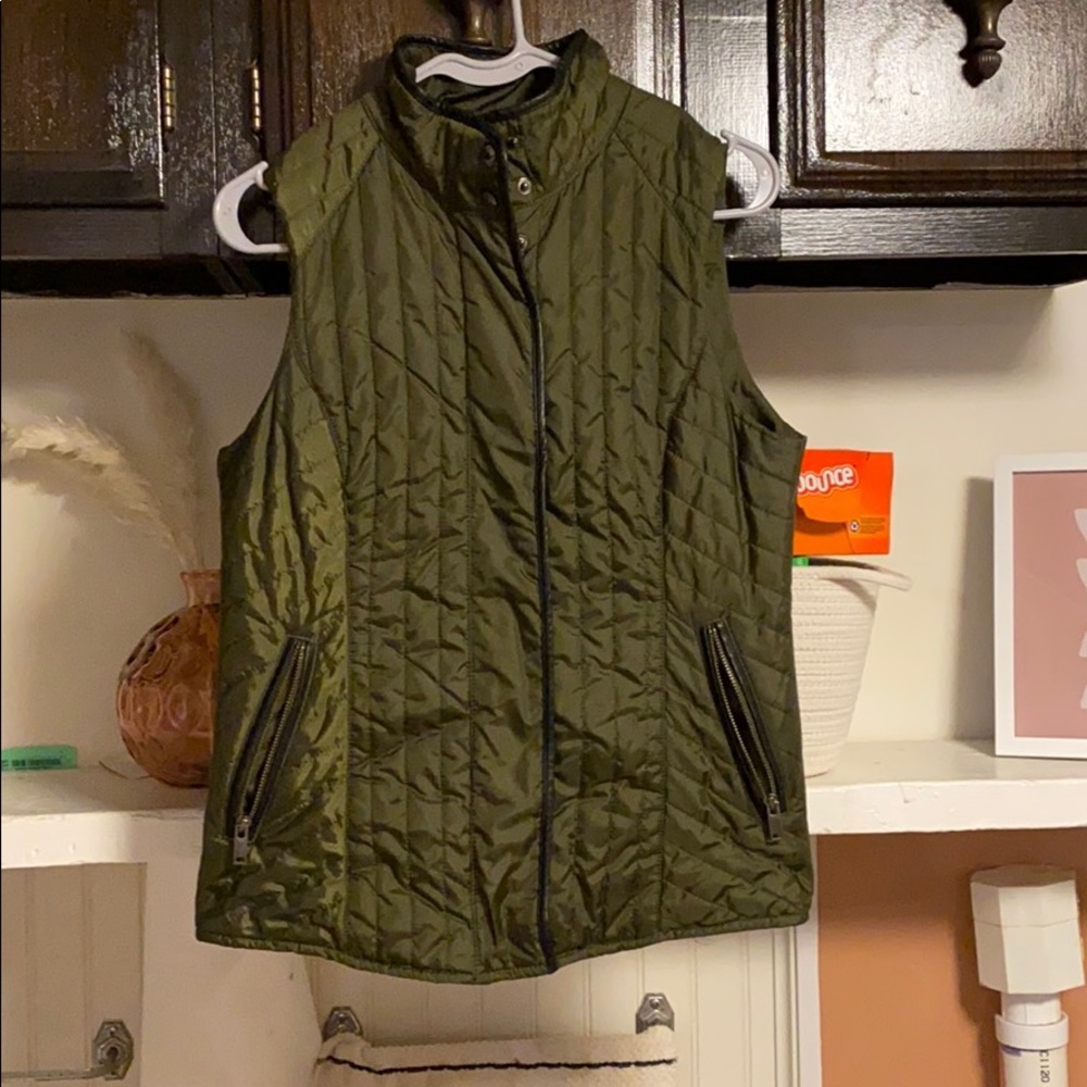 Olive green Banana Republic vest